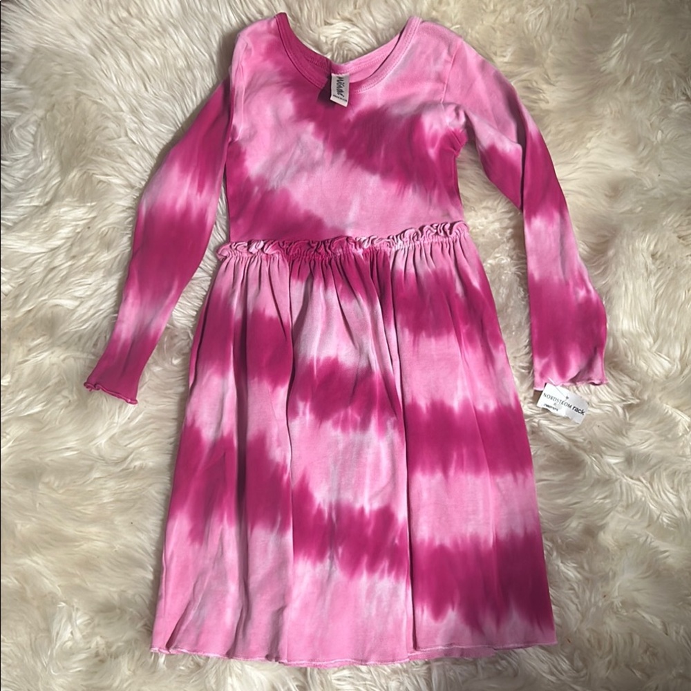 NWT MIGnone Pink Raglan Long Sleeve Sundress Nordstrom